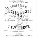 Unauthorized sheet music to "Dixie", published by P. P. Werlein and Halsey of New Orleans, Louisiana in 1860