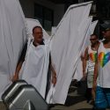 Angel wings at Pulse shooting funeral