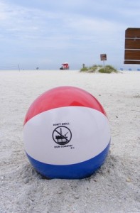 "Don't Drill Our Coasts" beach ball. offshore drilling