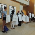 SJP protests Shlomo Brom
