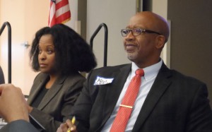 Pinellas County Commissioner Ken Welch (right) and Nikki Gaskin-Capehart
