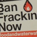 anti-fracking sign