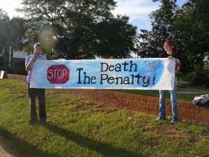 Anti-death penalty sign