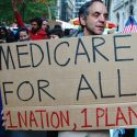 Doctors for the 99 Percent march from Zuccotti Park to St. Vincent's Hospital to demand its reopening and health care for all. October 26, 2011