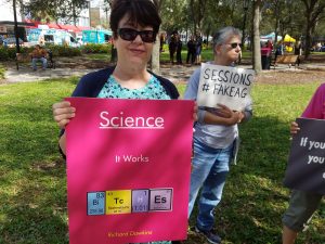 Jeff Sessions protest science