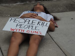 guns gun violence die-in