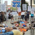 guns gun violence die-in