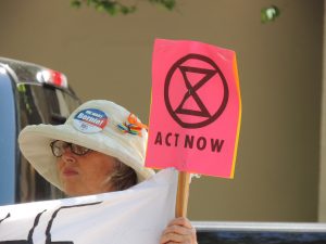 Extinction Rebellion climate change protest in Florida TECO Tampa Electric
