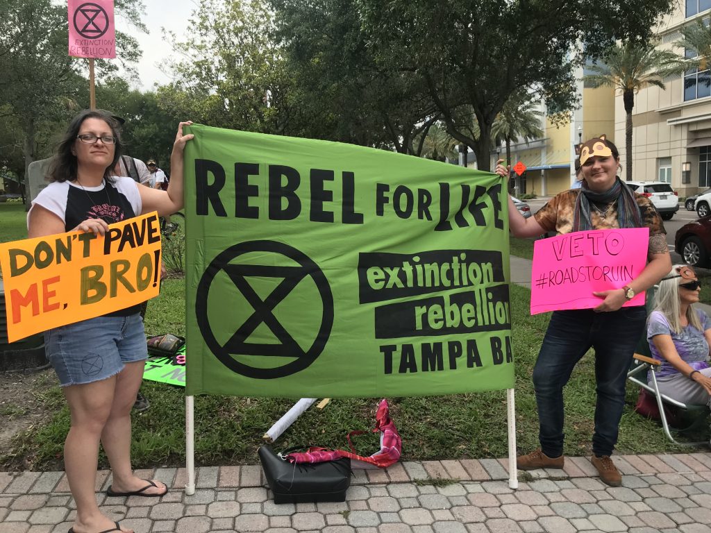 Toll Road Protest in St. Pete, photo by Laura Hensley