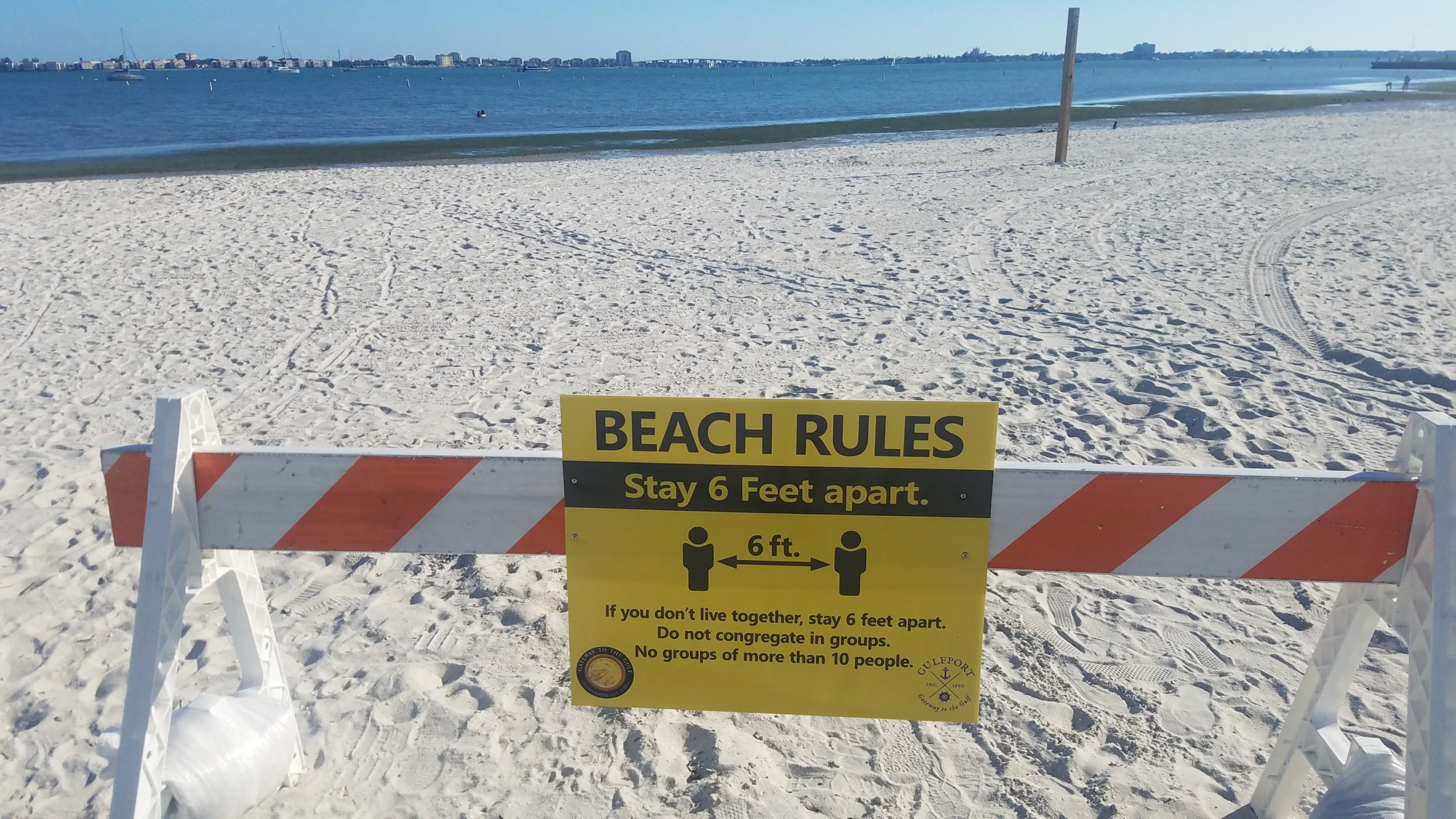 Gulfport Beach reopen during coronavirus pandemic