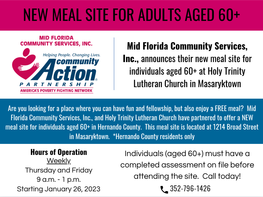 free meals Brooksville Hernado County Masaryktown